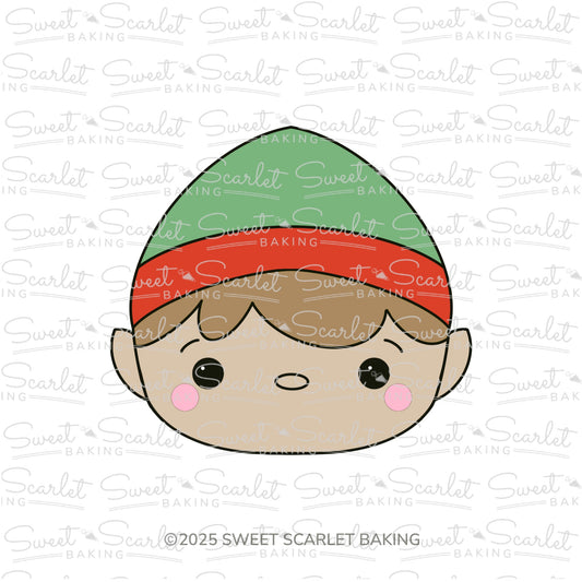 Square Boy Elf Face Cookie Cutter