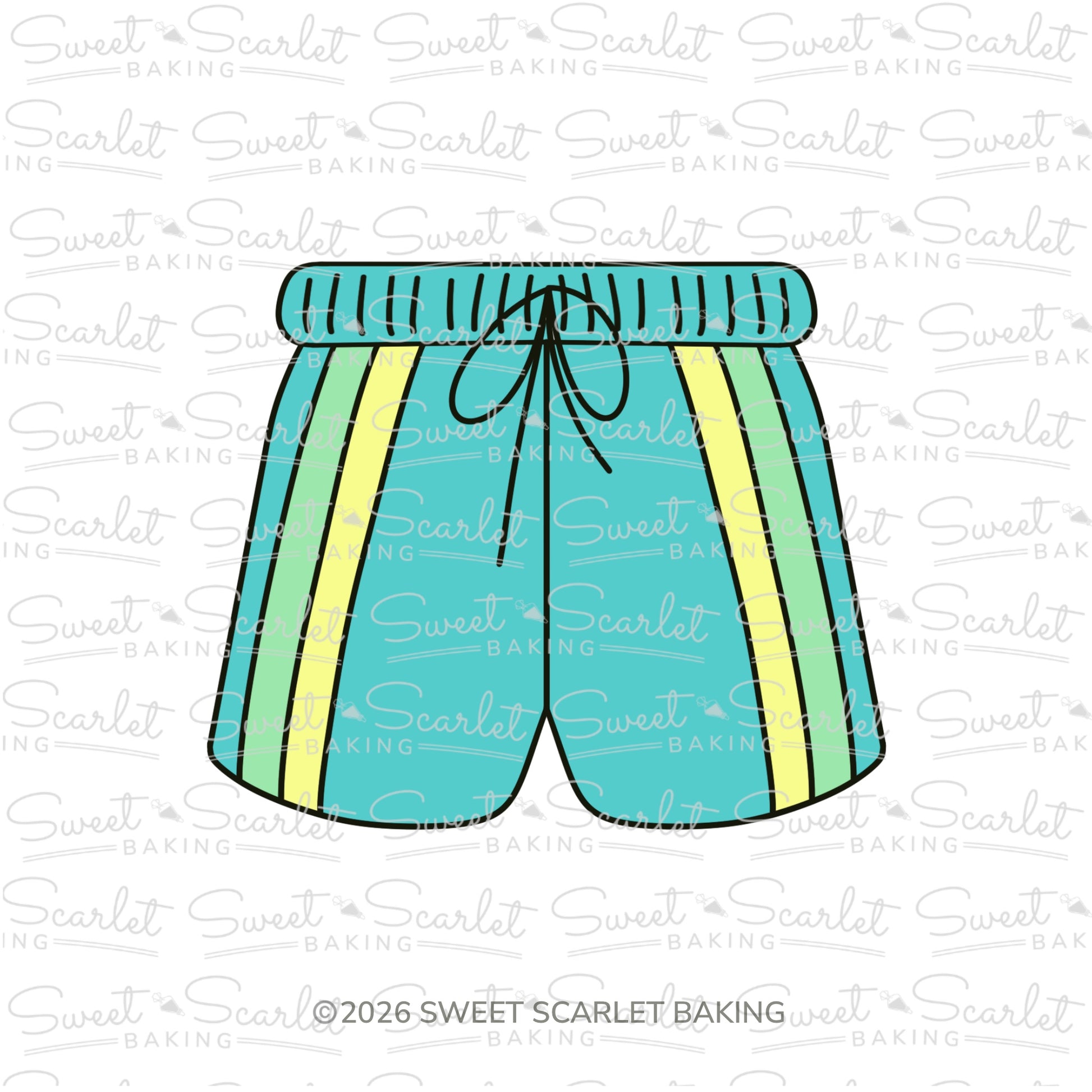 Swim Trunks Cookie Cutter