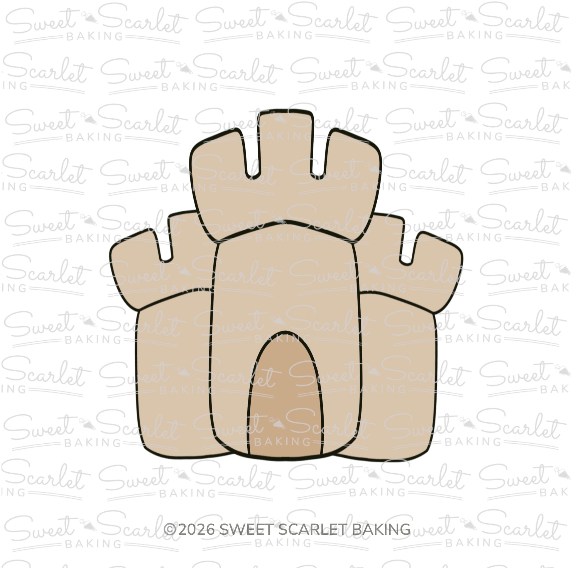 Tall Sandcastle Cookie Cutter