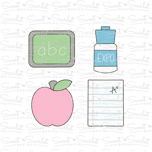 Teacher Cookie Cutter Quad Set
