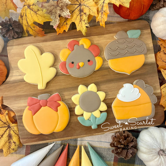 Thanksgiving Adult Beginner Cookie Class - Sat 11/14 1:30 pm