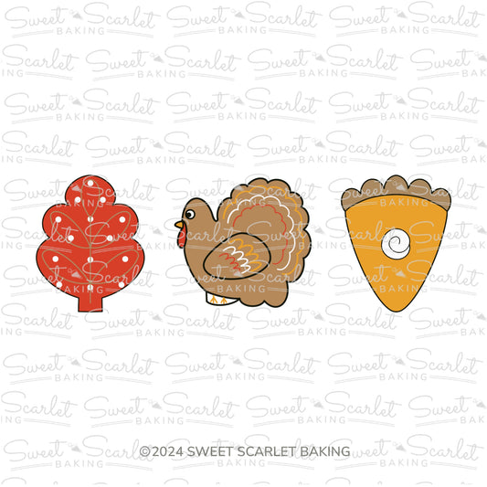 Thanksgiving Kit Cookie Cutter Set