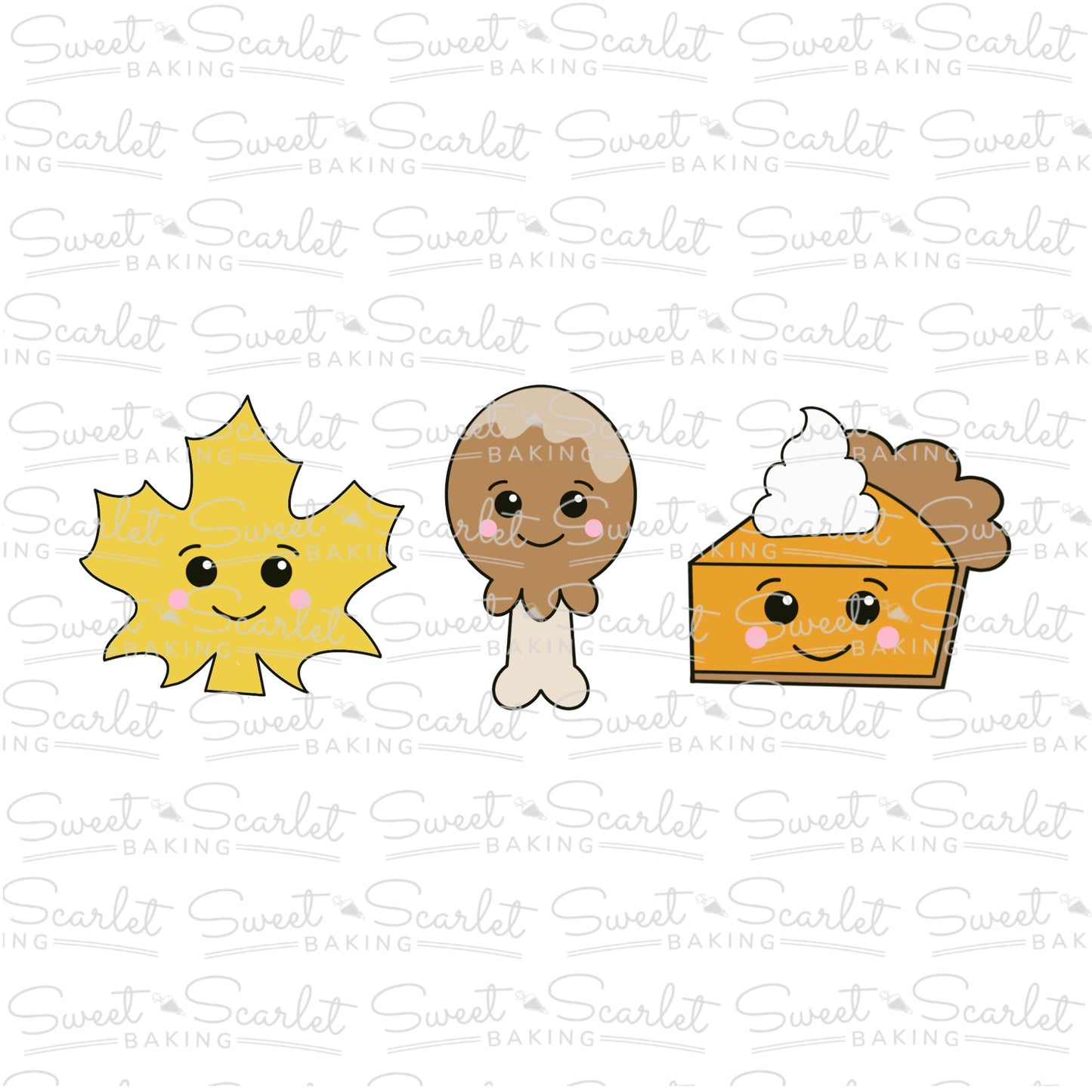 Thanksgiving Cookie Cutter Set of 3