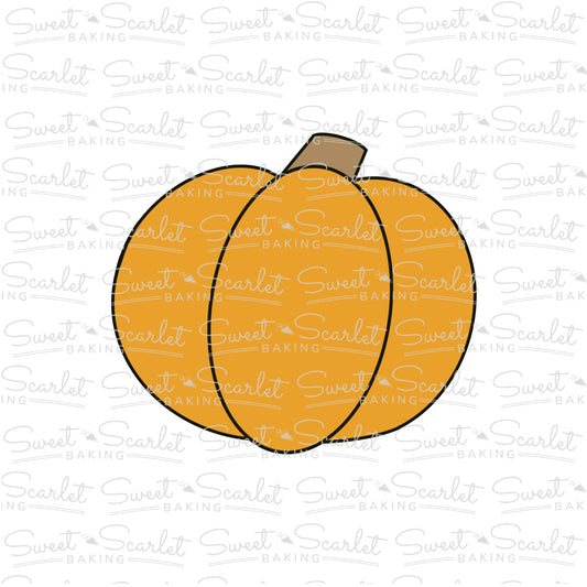 Tilted Pumpkin Cookie Cutter