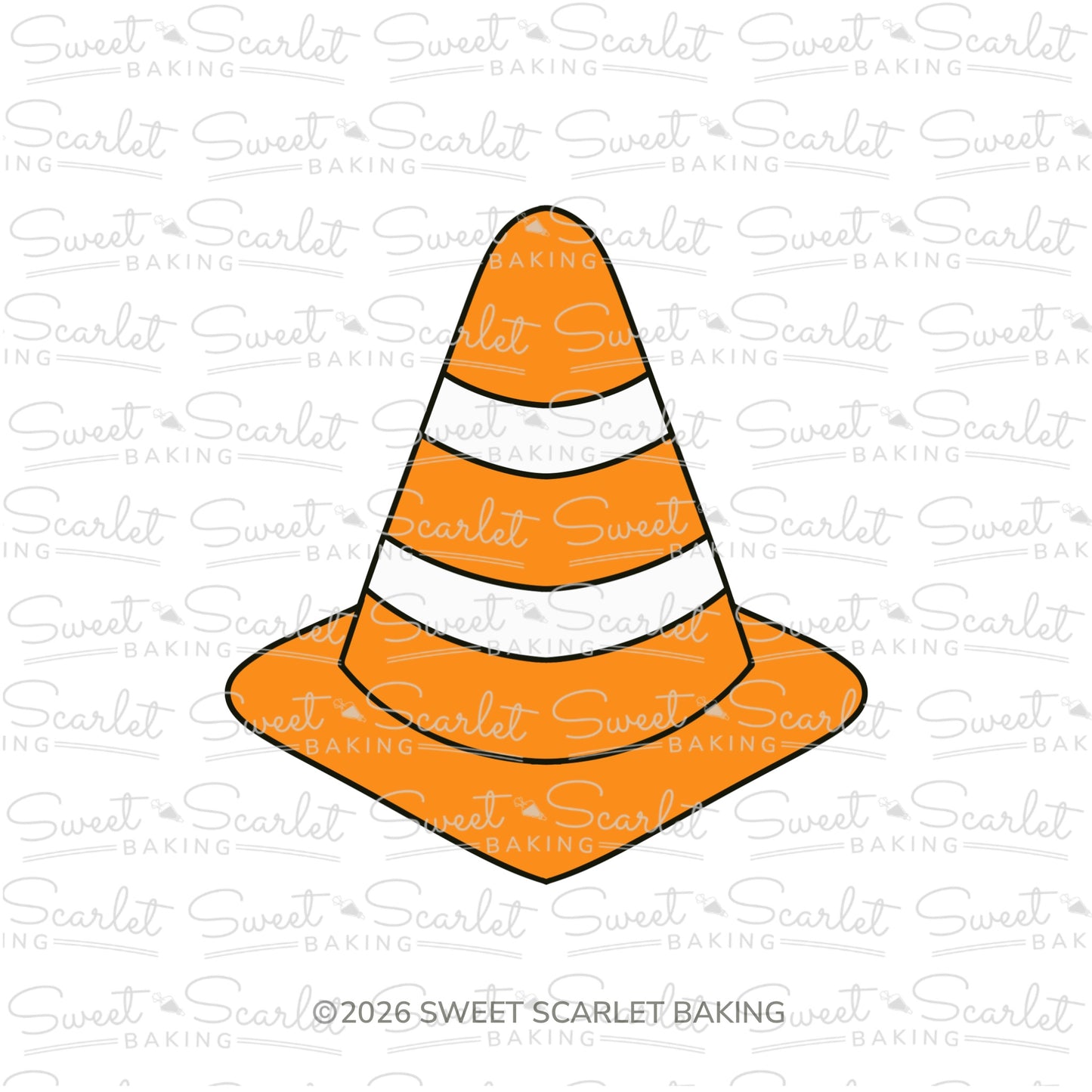 Traffic Safety Cone Cookie Cutter