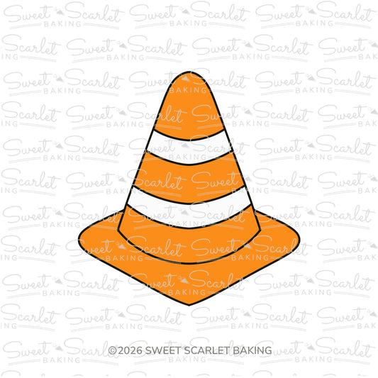Traffic Safety Cone Cookie Cutter