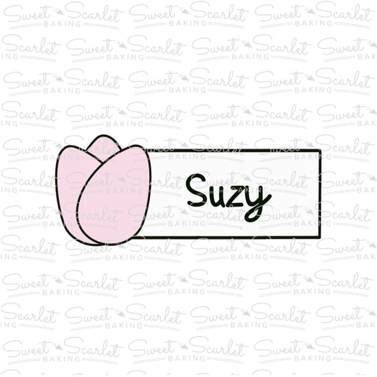 Tulip Tag Cookie Cutter