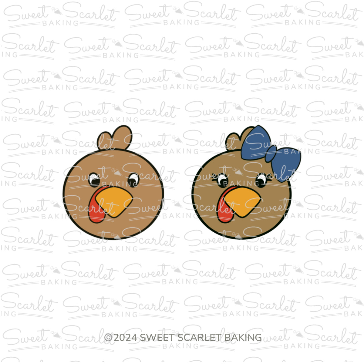 Turkey Face Cookie Cutter Duo Set