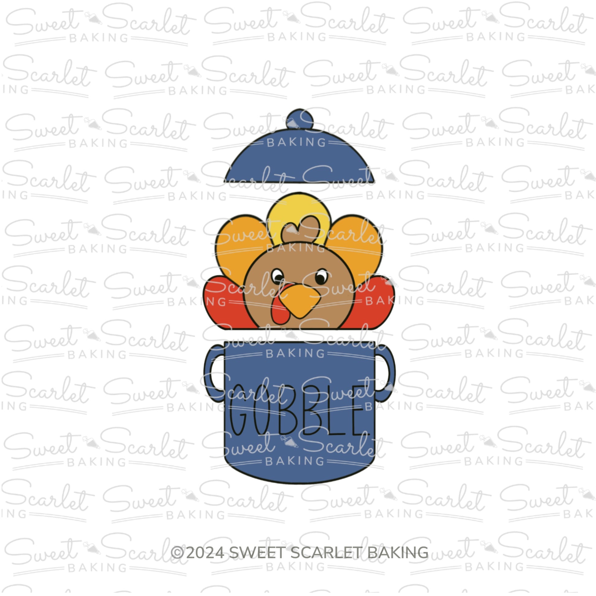 Turkey in Pot 3 Piece Cookie Cutter Set