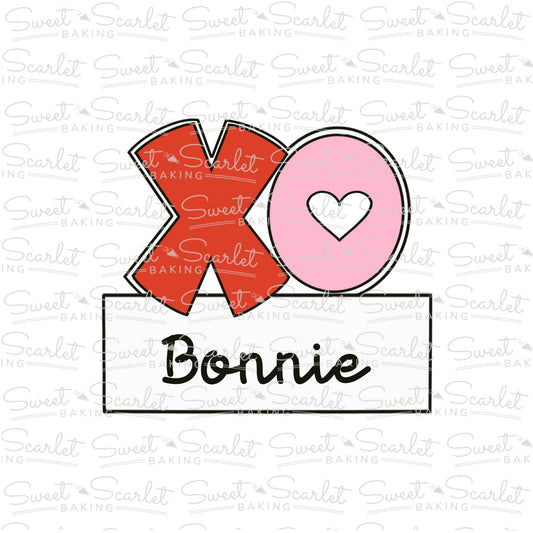 XO Plaque Cookie Cutter
